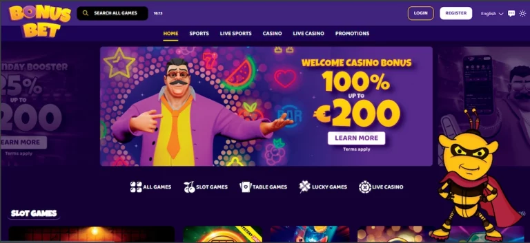 BonusBet casino home